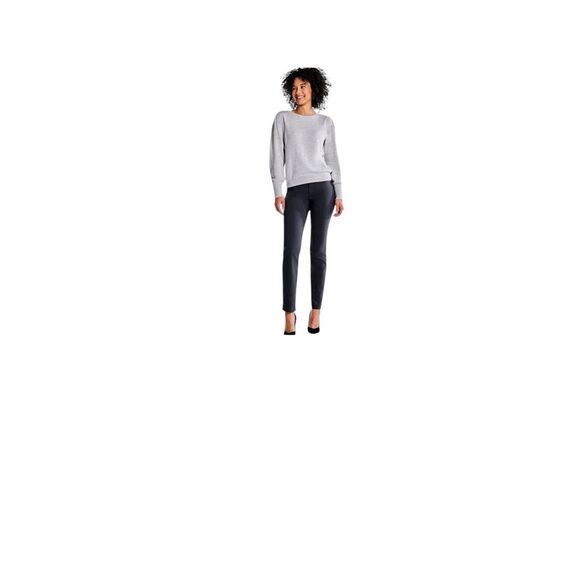 NIC+ZOE Womens Wonderstretch Straight Leg Pull‎ On Gray Pants Size 14 - Picture 1 of 11